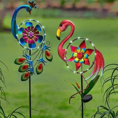 Solar Hanging Lanterns, Solar Pathway Lights, Flamingo Gifts, Flamingo Decor, Flamingo Bird, Peacock Bird, Solar Lanterns, Garden Accents, Stick On Wallpaper