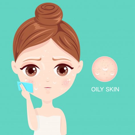 Oily Skin Face, Skin Facts, Oily Skin Care Routine, Natural Acne Remedies, Beauty Posters, Beauty Tips For Face, Oily Skin Care, Beauty Illustration, Beauty Skin Care Routine