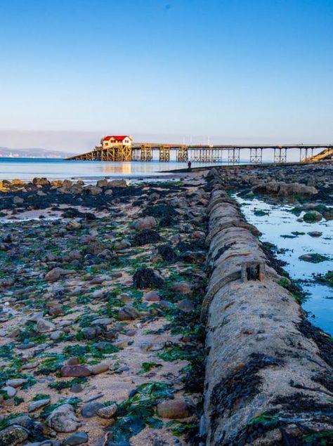 Mumbles Pier on the beach, Wales Hull Boat, Swansea Wales, Swansea, Photo Tips, How To Take, Picture Perfect, Lighthouse, Wales, Your Perfect