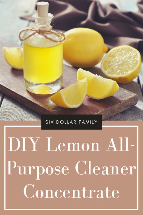 When you need a disinfecting all-purpose cleaner, don't reach for anything except this DIY Lemon All-Purpose Cleaner Concentrate! It disinfects, degreases and smells amazing! Diy Lemon Vinegar Cleaner, Homemade Citrus Cleaner, Lemon Juice Cleaner Diy, Diy Lemon Cleaner White Vinegar, Homemade Lemon Cleaner, Diy Degreaser Cleaner, Lemon Cleaner Diy, Lemon Cleaning Spray, Diy Febreze