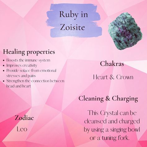 Ruby Zoisite Meaning Crystal Healing, Ruby Zoisite Crystal Meaning, Ruby In Zoisite Meaning, Ruby Zoisite Meaning, Zoisite Crystal Meaning, Ruby Crystal Meaning, Ruby In Zoisite, Crystal Properties, Handmade Crystal Jewelry