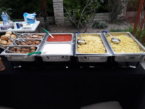 Pasta Buffet, Wedding Food Menu, Pasta Party, Food Italian, Bar Catering, Pasta Bar, Gourmet Breakfast, Food Catering, Food Bar