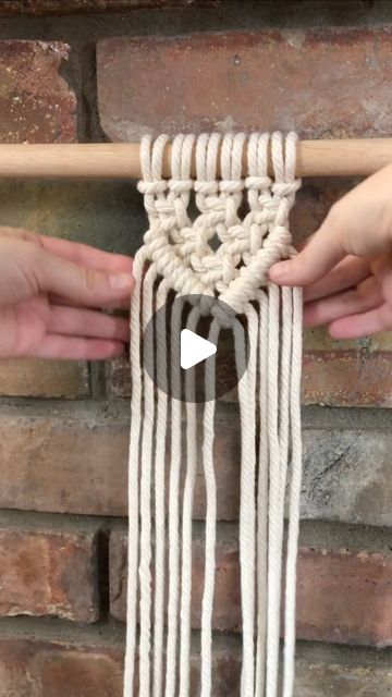 Simple Macrame Wall Hanging, Different Knots, Simple Macrame, Macrame Tutorials, Support Plante, Enjoy The Process, Square Knot, Macrame Tutorial, The Square