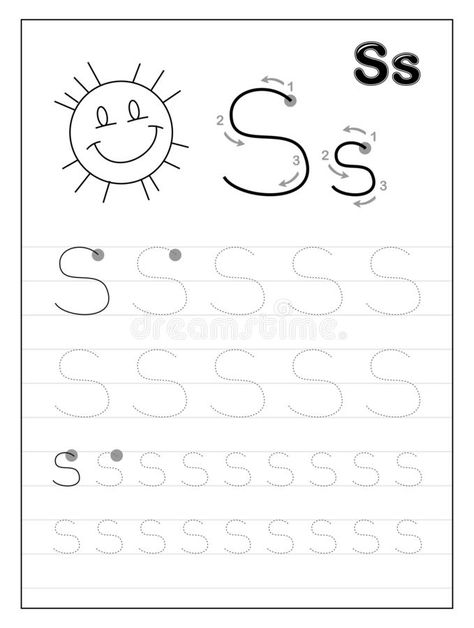 Chart Sheet, Tracing Alphabet Letters, Letter S Worksheets, Letter Tracing Printables, Alphabet Letter Worksheets, Letter Worksheets For Preschool, Blends Worksheets, Alphabet Worksheets Kindergarten, Kindergarten Letters