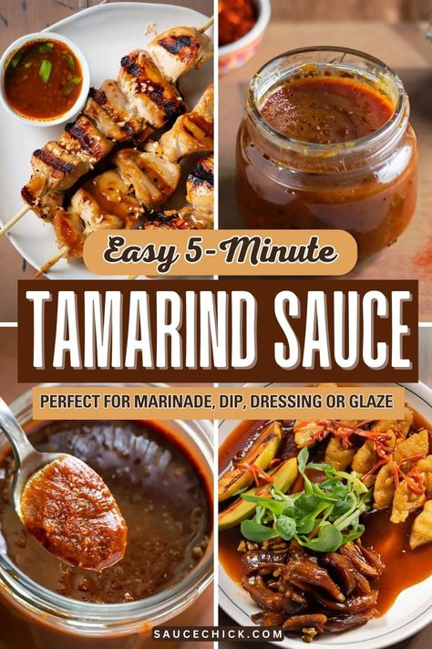 Tamarind Sauce Recipe Tamarin Sauce Recipe, Tamarind Sauce Recipe Trinidad, Nanban Sauce Recipe, Tamarind Paste Recipe Dishes, Tamarind Paste Recipe, International Sauces, Tamarind Paste Recipes, Tamarind Bbq Sauce, Tamarind Sauce Recipe