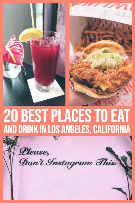 La Food Places, Best La Restaurants, Los Angeles Food Bucket List, Best Food In Los Angeles, Los Angeles Restaurants Bucket Lists, Las Angeles California, Best Restaurants In Los Angeles, Places To Eat In Los Angeles, Where To Eat In Los Angeles