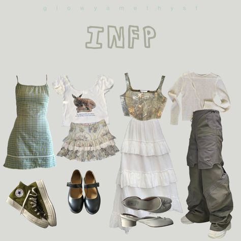 Infp Style Outfits, Infp Clothes Style, Infp Clothes, Infp Outfit Aesthetic, Infp Aesthetic Fashion, Infp Aesthetic Outfit, Infp T Aesthetic, Infp Style, Aesthetic Outfit Moodboard