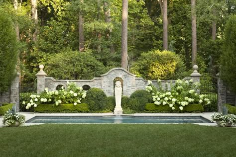 Howard Design Studio, Old World Landscaping, English Garden Pool, Homes Architecture, John Howard, English Gardens, Garden Steps, Formal Garden, Architecture Landscape