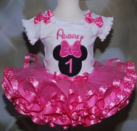 Minnie Mouse First Birthday Girl's Tutu by LittleKeikiBouTiki, $59.95 Minnie Mouse First Birthday Party, Minnie Mouse Birthday Dress, Minnie Mouse Tutu Outfit, Minnie Mouse Tutu Dress, Minnie Mouse Birthday Outfit, Minnie Mouse First Birthday, Minnie Mouse Tutu, Minnie Mouse 1st Birthday, 1st Birthday Tutu