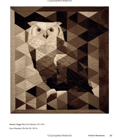 Owl Quilts Ideas, Owl Quilt Block Pattern Free, Animal Quilts Patterns Free, Owl Quilt Pattern Free, Owl Quilt Block, Tiger Quilt, Owl Quilt Pattern, Bird Quilts, Free Paper Piecing Patterns