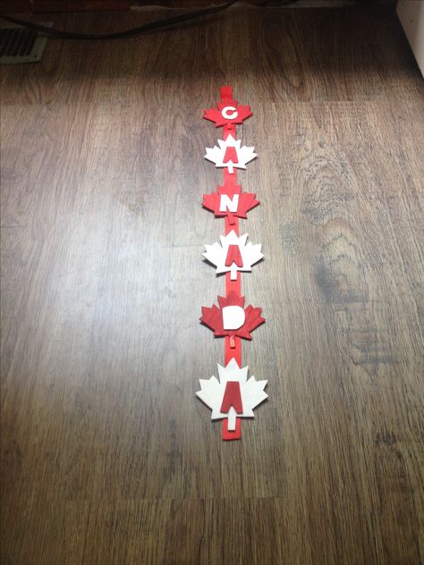 Fun craft to use as Canada Day Decorations!