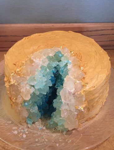 Birthday Tune, Pickled Apples, Saffron Benefits, Diy Geode, Geode Cake, Candy Crystals, Spiced Cider, Edible Gold, Golden Birthday