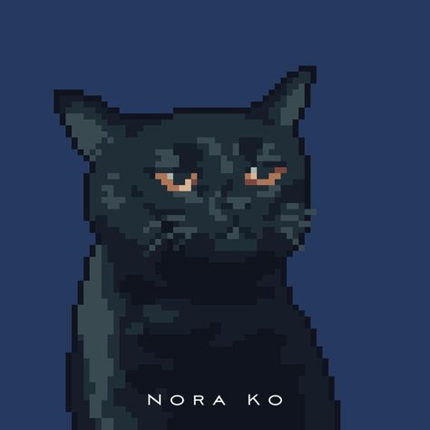 Low Pixel Art, 8bit Art Pixel, Pixel Profile Picture, Dark Pixel Art, Pixel Art Pfp, Pixel Art Facil, Pixel Pfp, Black Cat Pixel Art, Pixel Art Cat