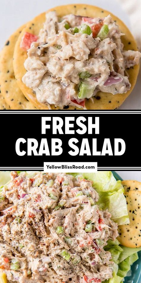 Real Crab Meat Salad Recipe, Bariatric Crab Recipes, Lump Crab Salad Recipe, Canned White Crab Meat Recipes, Fresh Crab Salad Recipe, Crabmeat Salad Recipe, Mexican Crab Salad Recipe, Real Crab Salad Recipe, Real Crab Salad