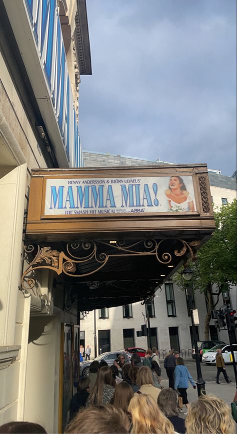 Mamma Mia Musical Broadway, Mama Mia London, Summer Theatre Aesthetic, Mamma Mia Musical Aesthetic, Broadway Musical Aesthetic, Mamma Mia London, Mamma Mia West End, Musical Aesthetic Theatre, West End Aesthetic