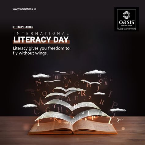 Literacy gives you freedom to fly without wings. . . . #Internationalliteracyday #Literacy #Worldliteracyday #Internationalliteracydayactivities #literacyday #literacymatters #education #studies #teaching #learning #reading #books #knowledge #skills World Book Day Creative Ads, World Poetry Day Creative Ads, International Literacy Day Creative Ads, Book Creative Ads, Literacy Day Creative Ads, International Literacy Day Poster, Literacy Day Poster, World Literacy Day, Global Day Of Parents