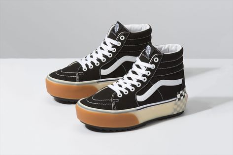 Vans "Stacked" Platform Era and Sk8-Hi Sneakers | HYPEBEAST Eleven Stranger Things Costume, Vans Vintage, Old Skool Platform, Platform Vans, Tenis Vans, Vans Outfit, Sneaker Release, Sk8 Hi, Vans High Top Sneaker