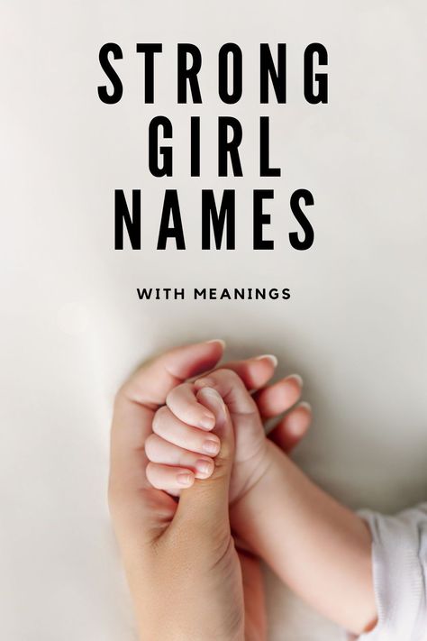 Looking for strong girl names that evoke a sense of power and determination and can set your daughter on a path towards confidence and success? Then you're going to love my list of 100+ beautiful strong names for girls! Strong Female Names And Meanings, A Baby Names Girl, Strong Names For Women, Strong Women Names, Powerful Names For Women, A Names Girl, Strong Female Names, M Girl Names, Cool Girl Names