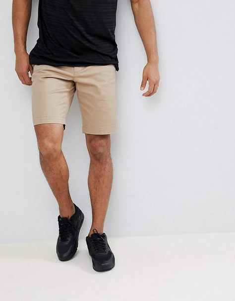 Lacoste Chino Shorts In Beige Chino Shorts Mens Outfit, Beige Shorts Outfit, Khaki Shorts Outfit, René Lacoste, Mens Shorts Outfits, Beige Chinos, Beige Outfit, Beige Shorts, Men Formal