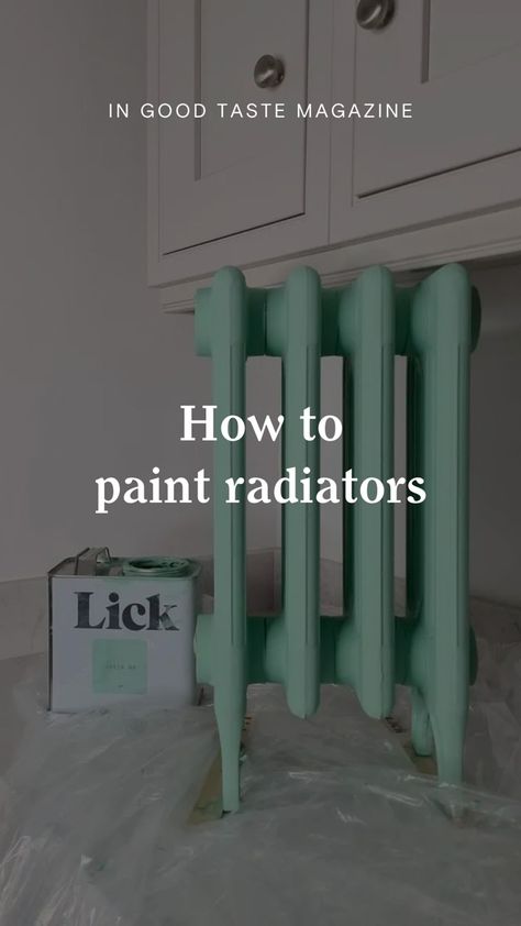 Painted Radiator, Old Radiators, Old Pottery, Vintage Pop Art, Learn How To Paint, Paint Primer, Diy Paint, Room Paint, Upcycled Furniture