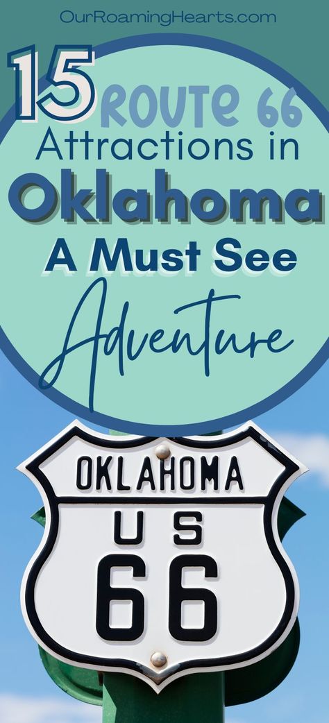 Oklahoma City Things To Do, Route 66 Missouri, Route 89 Road Trip, Great American Road Trip Map, Rt 66 Road Trip, Route 66 Theme, Usa Vacations, Route 66 Oklahoma, Outdoor Meals