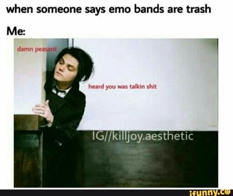 Emo Meme, My Chemical Romance Memes, Emo Vampire, Emo Band Memes, Emo Band, Mcr Memes, Emo Stuff, Emo Trinity, Emo Memes