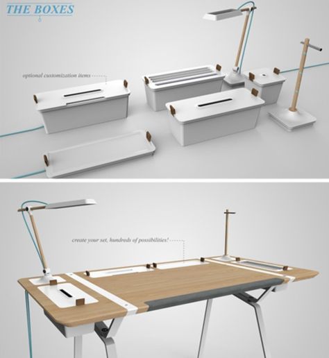 Modular Desk System, Desk System, Smart Table, Smart Desk, Clear The Clutter, Space Saving Desk, Modular Desk, Mod Furniture, Office Table Design