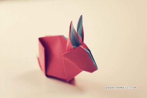 Rabbit Tutorial, Origami Bunny, Origami Car, Paper Kawaii, Origami Yoda, Origami Star Box, Tutorial Origami, Origami Models, Origami For Beginners