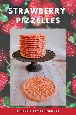 Strawberry Pizzelles #SummerDessertWeek Pizelle Recipe, Yogurt Mousse Cake, Pizzelle Maker, Pizzelle Cookies, Pizzelle Recipe, Italian Cookie, Chocolate Zucchini, Baked Banana, Italian Cookies