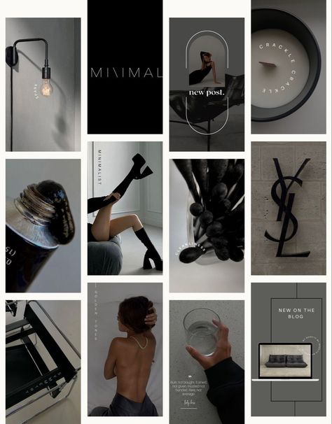 Find the best-selling black Instagram post templates on Etsy. These templates are perfect for creating dark mode posts that are stylish and #Moodboard_Poster #Dark_Aesthetic_Instagram #Collection_Moodboard #Instagram_Feed_Tips Moodboard Poster, Collection Moodboard, Instagram Photoshop, Instagram Feed Tips, Black Instagram, Instagram Branding Design, Stories Design, Website Ideas, Aesthetic Moodboard