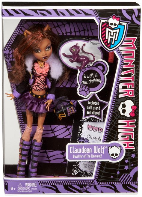 Monster High 2013 Reissue Doll - Original Favorites - Clawdeen Wolf Schools Out Monster High, Clawdeen Doll, Doll Packaging, Monster High Toys, Monster High School, Original Monster, Arte Monster High, Clawdeen Wolf, Moster High