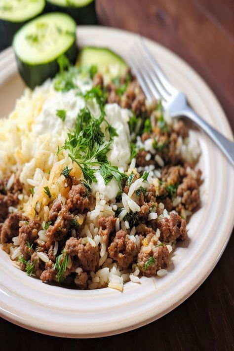 Ground Lamb and Rice Copycat Recipe Lamb Bowl Recipes, Recipe With Ground Lamb, Ground Lamb Recipes For Dinner Healthy, Recipes For Ground Lamb, Instapot Ground Lamb Recipes, Ground Lamb And Rice Recipes, Ground Lamb Soup, Ground Lamb Rice, Recipes With Ground Lamb Meat