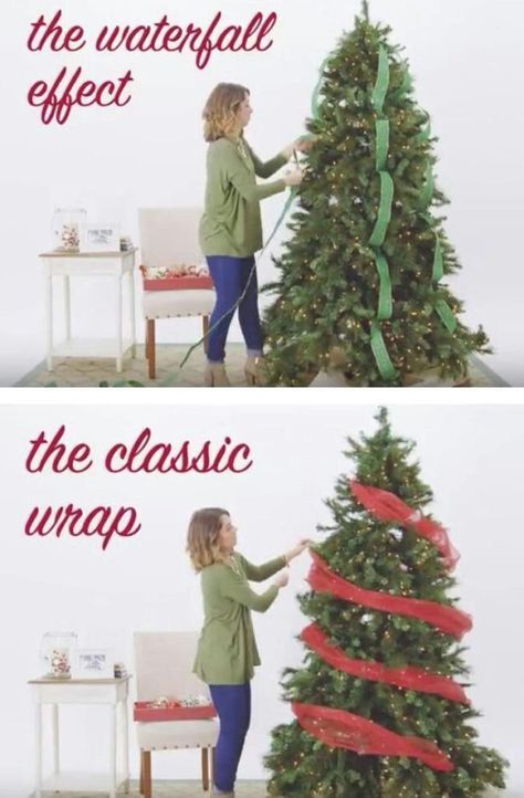 Christmas Tree Decorating Tips, Christmas Tree Decorations Ribbon, Best Christmas Tree, Christmas Tree Decorating Ideas, Tree Decorating Ideas, Christmas Tree Decorating, Flocked Christmas Trees Decorated, Christmas Tree Decorating Themes, Christmas Tree Decorations Diy