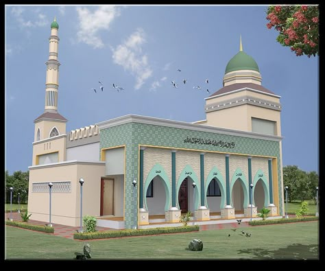 Masjid Design Islamic Architecture, Small Mosque Design Interior, Masjid Interior, Masjid Design, Architecture Mosque, Yard Garden Design, Mosque Design Islamic Architecture, Muslim Prayer Room Ideas, Classic Style Interior