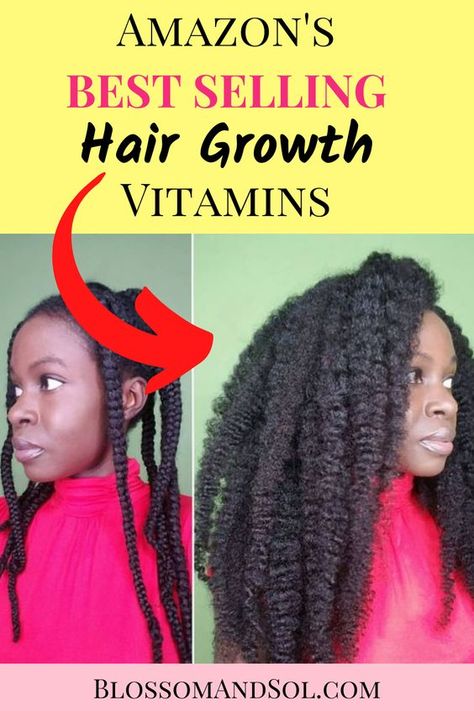 Looking for a way to grow your hair faster, longer, and stronger? Check out Amazon's best selling hair growth vitamins! With natural ingredients and fast results, you'll love the way your hair looks and feels! Black People Hair, Hair Growth Per Month, Sugar Bear Hair, Hair Growth Vitamins, Vitamins For Healthy Hair, Faster Hair Growth, Selling Hair, How To Grow Your Hair Faster, Vitamins For Hair Growth