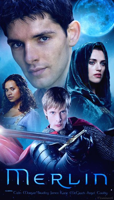 Blue Moon Rising by T-Luminareth.deviantart.com on @deviantART Merlin Poster, Merlin And Morgana, Merlin Tv Series, Merlin Show, Merlin Series, Merlin Colin Morgan, Merlin Fandom, Merlin Cast, Love And Pain