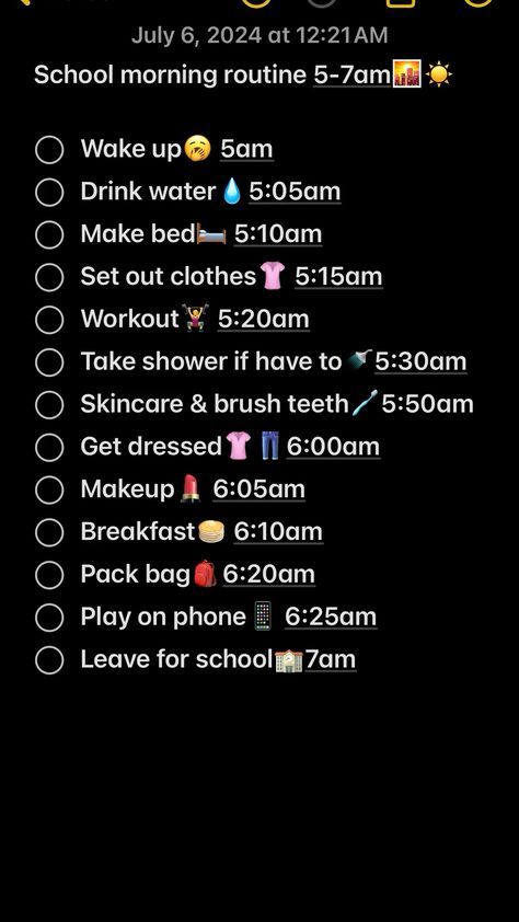 School Morning Routine Year 7, 7am School Morning Routine, 5 Am School Morning Routine, First Day Of School Morning Routine, School Morning Routine 6:00 Am, School Morning Routine 5 Am, Middle School Morning Routine, Morning School Routine, Lifestyle School