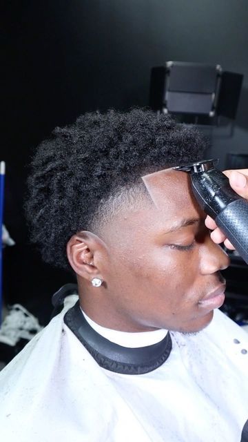 High Taper With Waves, Afro Temp Fade, Blowout Taper Black Men, Ja Morant Haircut, Blowout Taper Men Black, High Taper Black Men, Taper Fade Locs, Front Taper Haircut Black Men, High Taper Haircut