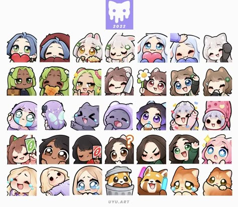 Twitch Emote Reference Base, Twitch Emote Reference, Twitch Chibi Emote, Stream Emotes, Lurk Twitch Emote, Twitch Streaming Setup, Pencil Drawings For Beginners, Emoji Art, Ipad Drawings