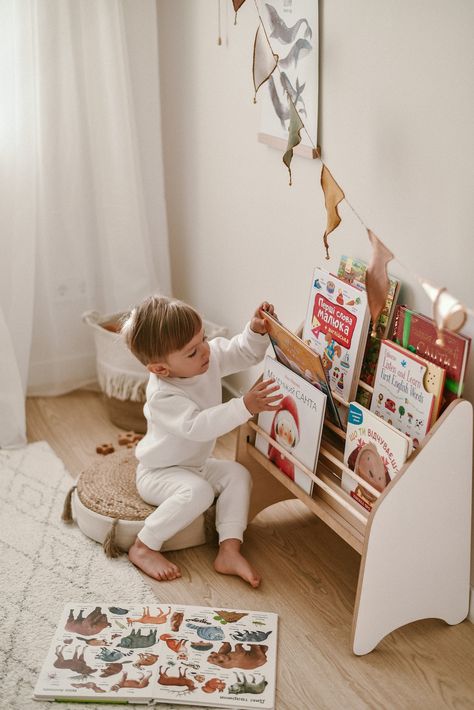 Toddler Bookshelf, Bookshelf For Kids, Montessori Bookshelf, Montessori Shelf, Childrens Bookcase, Nursery Shelf, Montessori Books, Nursery Book, Montessori Bedroom