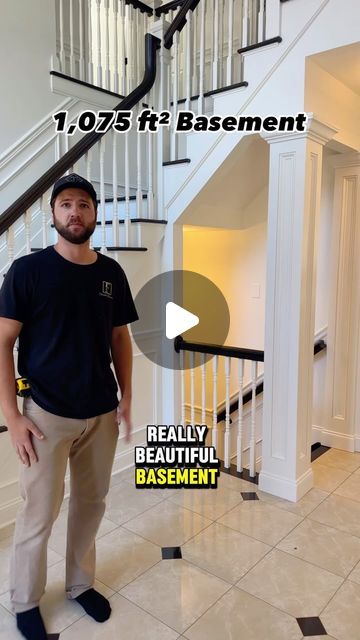 Finished Basements NJ ™ on Instagram: "Dreaming of the perfect basement? 😍 Check out this 1,075 ft² beauty with a cozy family room, kitchenette, gym office, and half bathroom!
•
•
#finishedbasement 
#smallbasement 
#gym #office 
#familyroom 
#hiddendoor" Basement Walk Out Ideas, Walkout Basement Kitchen, Basement One Bedroom Apartment, Basement Entertaining Space, Old Basement Stairs Remodel, Mens Basement Ideas, Basement Renovations Ideas Family Rooms, Opening Up Basement Stairwell, Basement Exercise Room Ideas