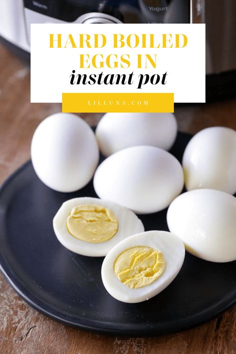 Make perfect hard boiled eggs in Instant Pot with just a few simple steps and minimal time for perfect eggs! #instantpothardboiledeggs #hardboiledeggs #instantpoteggs #perfecthardboiledeggs Instant Pot Eggs Hard Boiled, Instapot Eggs, Hard Boiled Eggs Instant Pot, Eggs In Instant Pot, Instant Pot Eggs, Instant Pot Hard Boiled Eggs, Perfect Hard Boiled Eggs, Perfect Eggs, Vegetarian Paleo