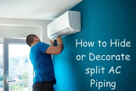 Split AC is an exceptionally well-known kind of aircon utilized in home and private spots. Its indoor unit is mounted on a wall and its open-air unit is associated with it through copper piping. This piping looks revolting and terrible on the wall and lessens the worth of our home style. Use PVC Pipe One […] The post How to Hide or Decorate split AC piping appeared first on Just Web World. Hide Indoor Ac Unit, Split Ac Pipe Covering Ideas, Mini Split Cover Ideas Indoor, How To Hide Split Ac Unit, How To Hide Mini Split Ac, How To Hide A Mini Split, Ac Pipe Covering Ideas, Air Conditioner Cover Indoor Wall, How To Hide Ac Pipes In Room