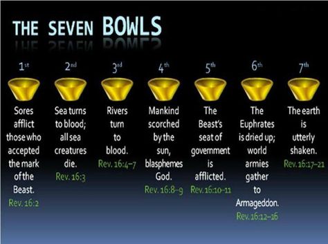 bowl judgements of Revelation Revelation Study, Revelation 16, Bible Charts, Revelation Bible Study, Revelation Bible, The Ten Commandments, Bible Study Help, Bible Study Notebook, Ayat Alkitab