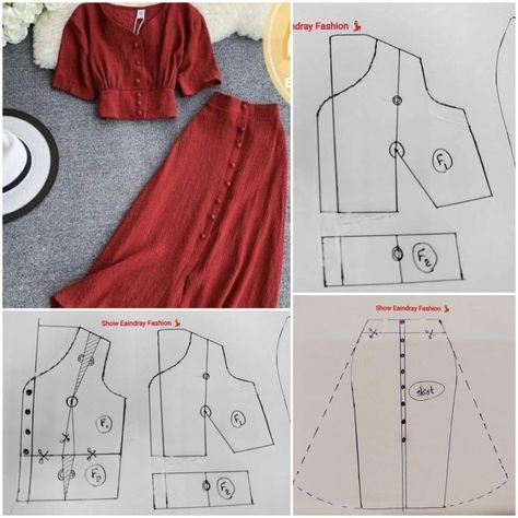 Hijab Sewing Pattern, Projek Menjahit, Clothing Pattern Design, Mode Tips, Girls Dress Sewing Patterns, Sewing Clothes Women, Fashion Design Patterns, Sewing Tutorials Clothes, Diy Clothes Design