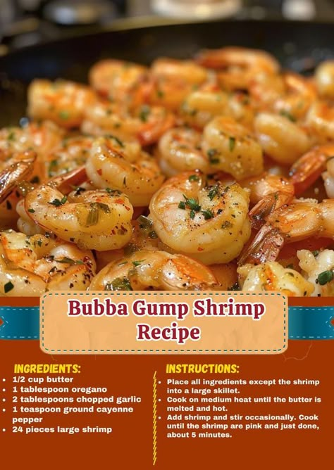 Bubba Gump Shrimp Recipe, Seafood Dinner Recipes, Seafood Dish Recipes, Bubba Gump Shrimp, Delicious Seafood Recipes, Shrimp Recipes For Dinner, Shrimp Recipes Easy, Baked Salmon Recipes, Fish Dinner