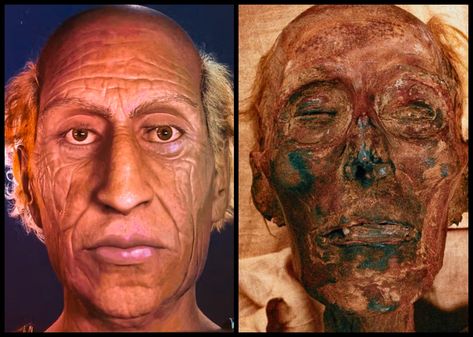 Reconstruction presented by French museum, Halle de Villete French Museum, Ramses Ii, Halle, Facial