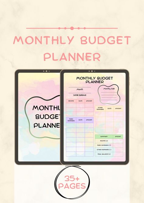 Monthly Budget Planner, ADHD Digital Planner, printable and Digital Planner (For Android, Ipad +Goodnotes ) Adult ADD Daily Planner, goalsettingplanner #printablebudgetplanner #2024 freeplanner📒. Month Budget Planner, Month Budget, Planners For College Students, Ipad Goodnotes, Savings Goals, Budget Planner Printable, Monthly Budget Planner, Monthly Goals, Saving Goals