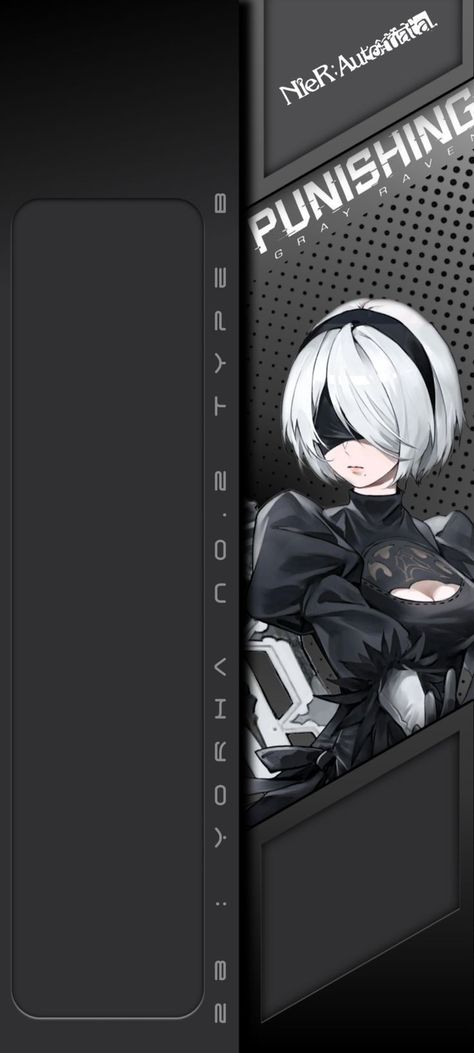 Explore Captivating 2B Phone Wallpapers - Stunning HD Backgrounds for Your Device Half Anime Wallpaper, Half Screen Wallpaper Anime, Yorha Android, 2b Wallpaper, Half Wallpaper, 2b Nier Automata, Yorha 2b, Half Screen, System Wallpaper