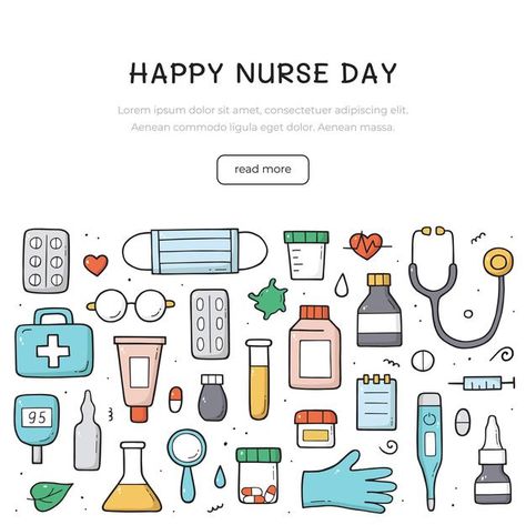 Greys Anatomy Drawings, Medical Doodles, Doctor Doodle, Nurse Doodles, Doodle Objects, Medical Clip Art, Happy Nurses Day, Map Sketch, Nurse Day